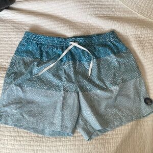 Chubbies Trunks XXL Mens Blue Green Swim Shorts 5.5 inch inseam